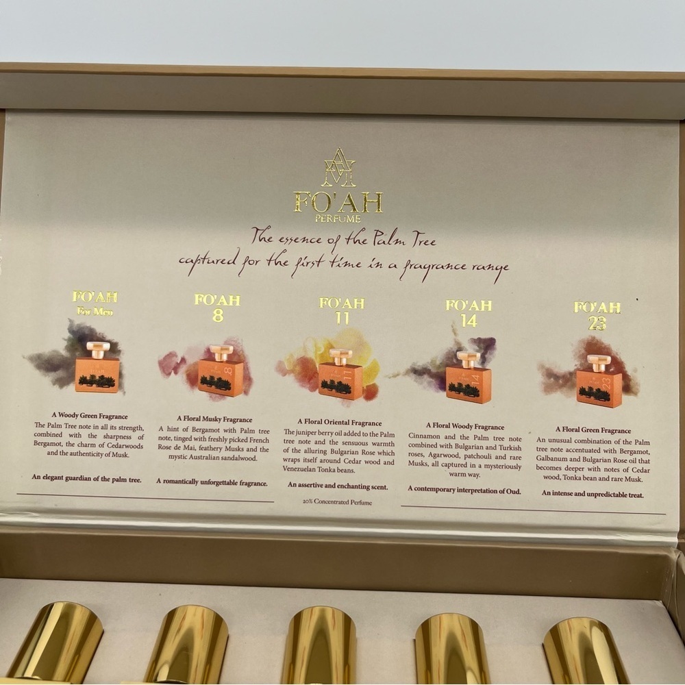 Fo'ah Coffret Limited Edition Perfume Set Men Women #8, 11, 14, 23 France NIB - Picture 5 of 6
